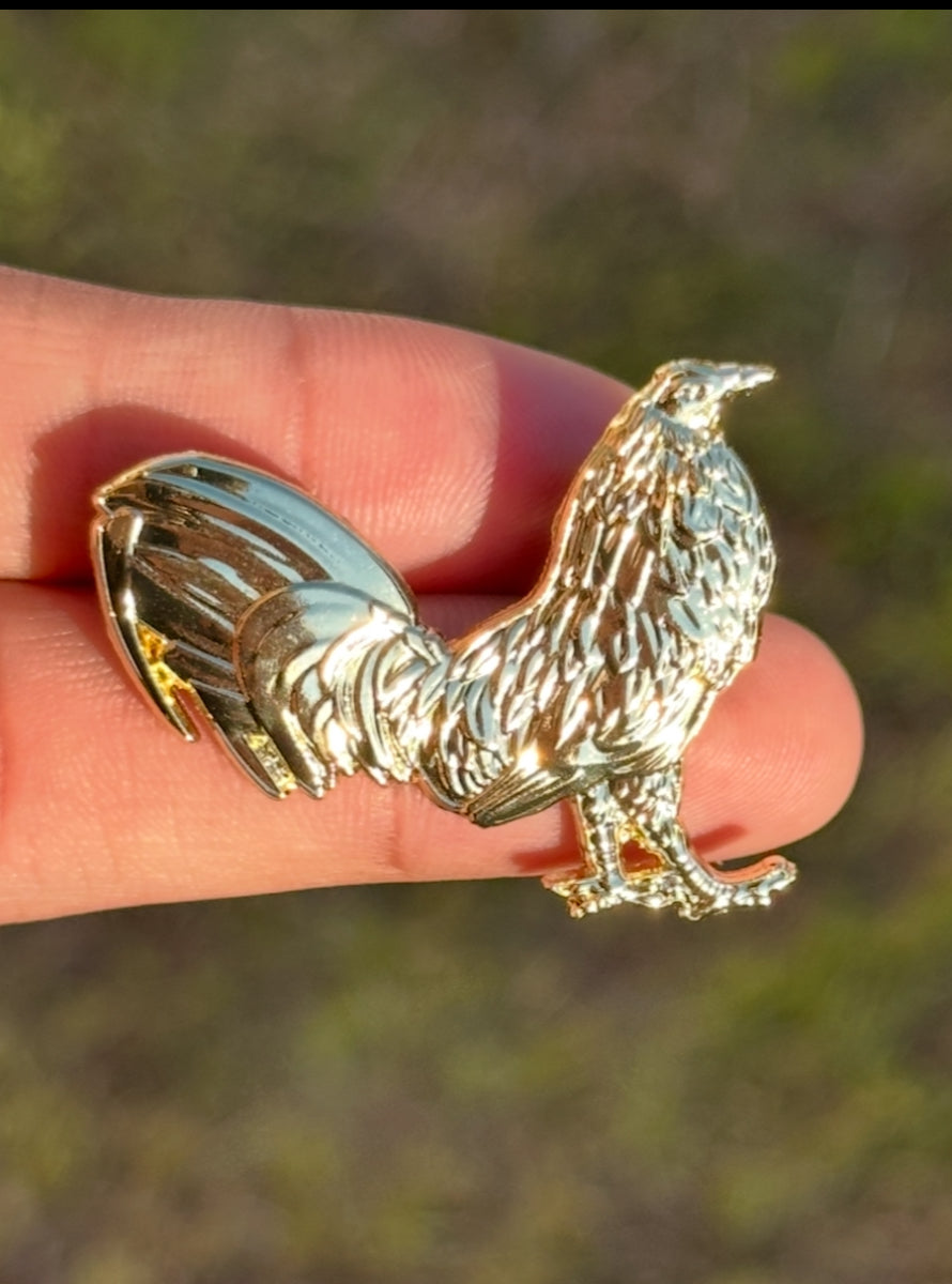 Gallo dorado Pin
