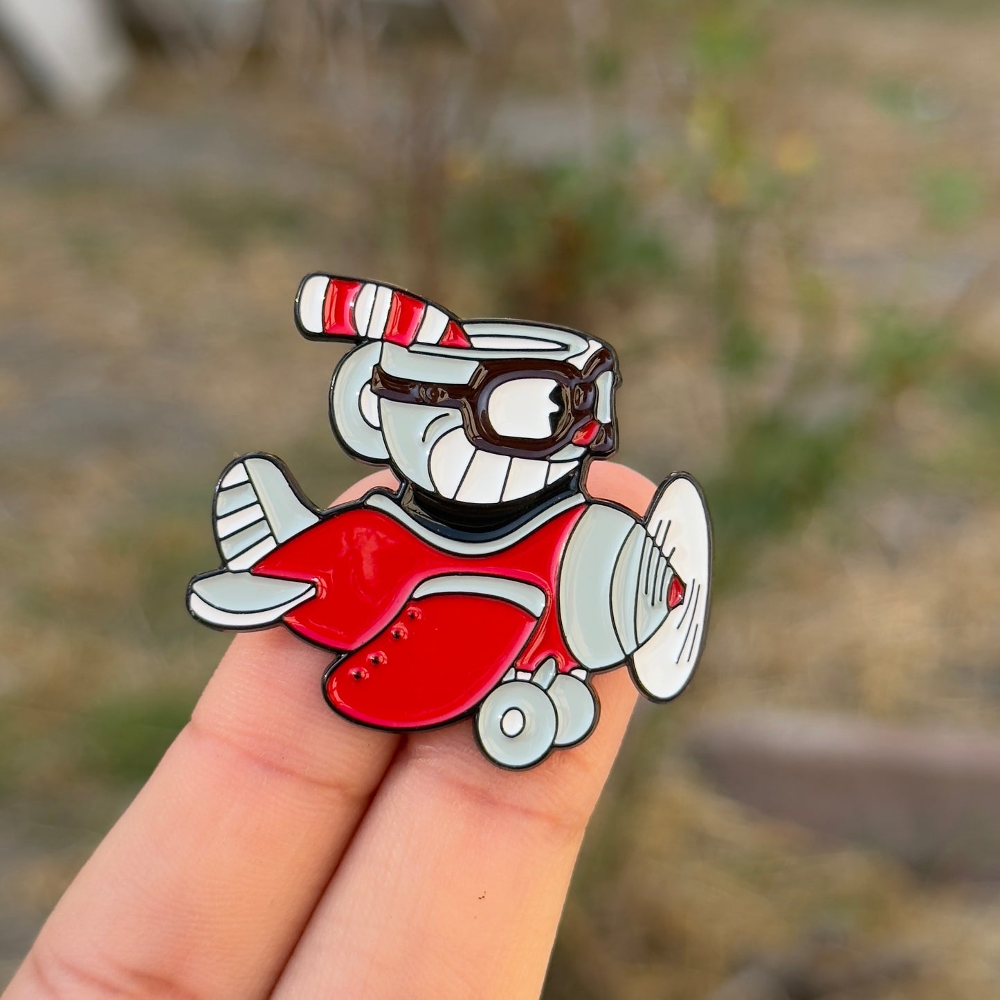 Cuphead pins (sold separately)
