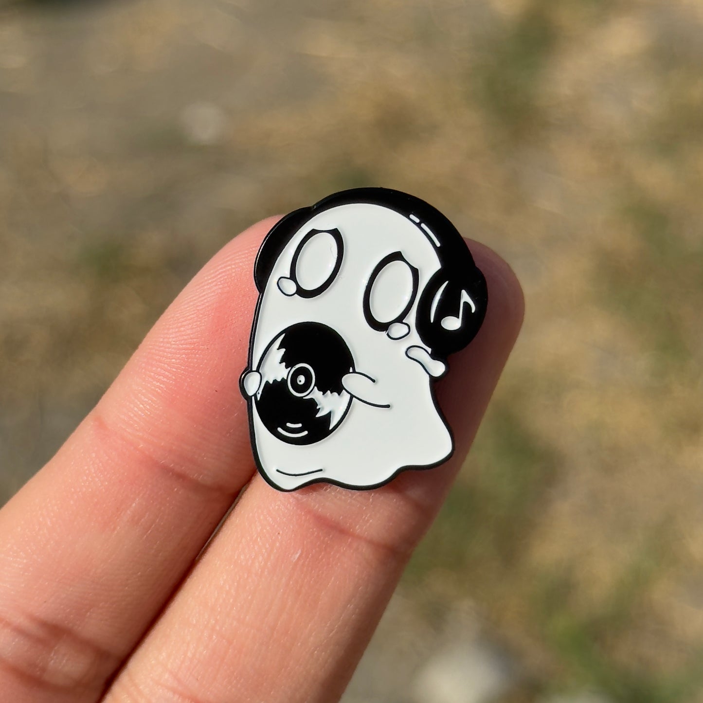 Ghost with Headphones