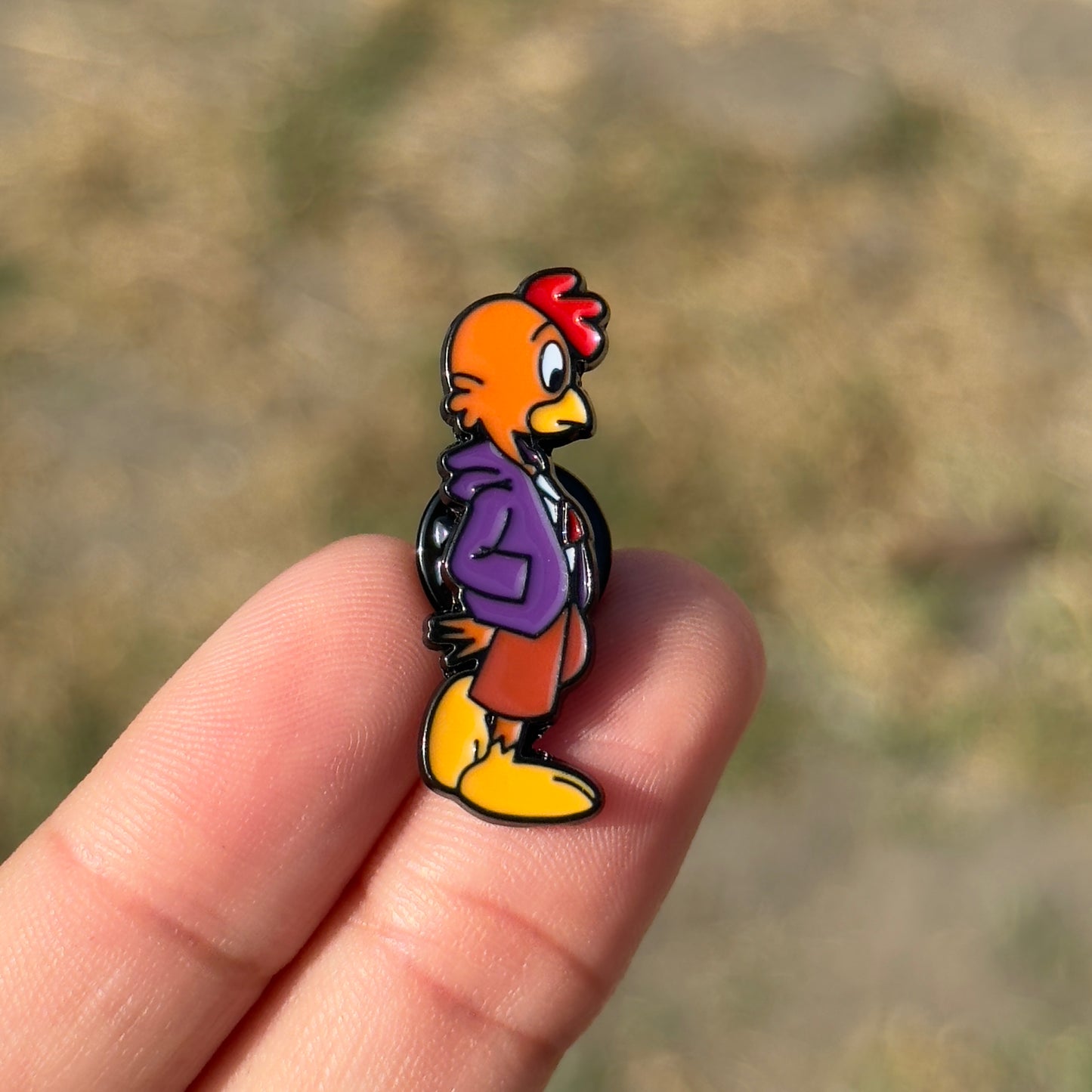Cartoon rooster Pin