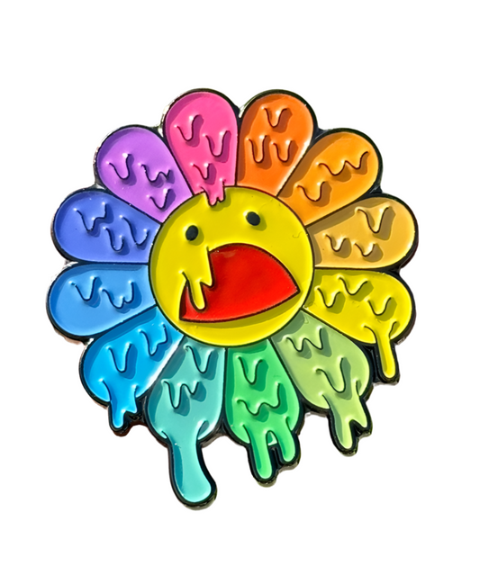 Rainbow Art melting Flower