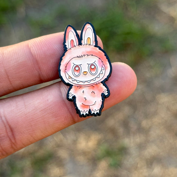 Orange Monster pin