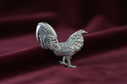 Gallo silver vintage Pin