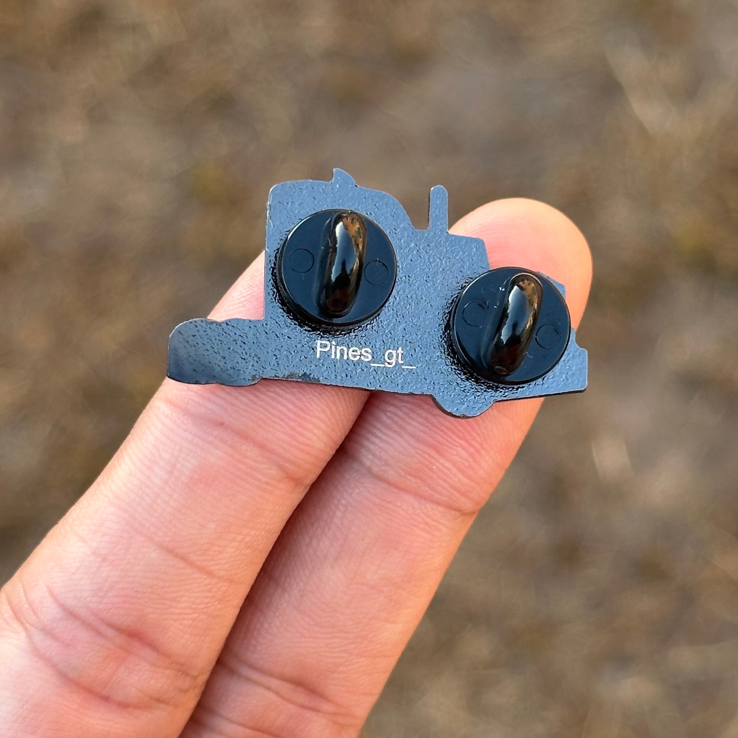 Red Semi-Tractor pin